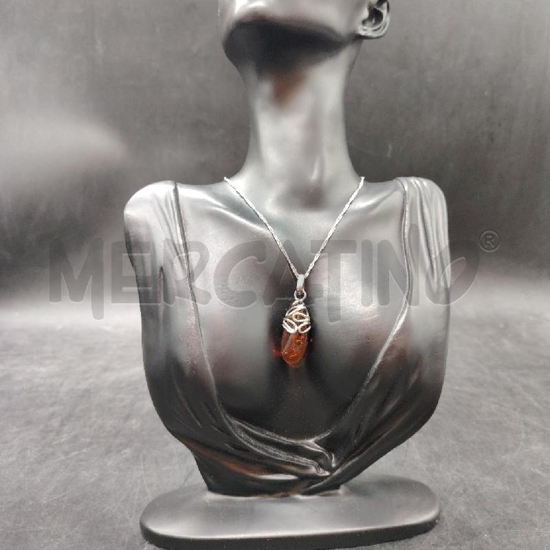 COLLANA FUSION CIONDOLO AMBRA | Mercatino dell'Usato Roma eur 1