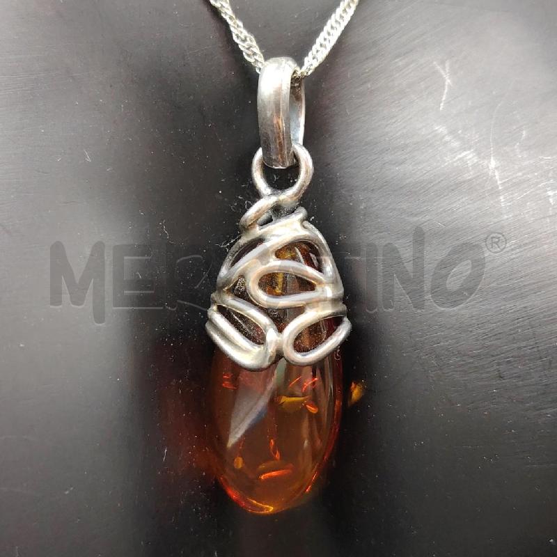 COLLANA FUSION CIONDOLO AMBRA | Mercatino dell'Usato Roma eur 2