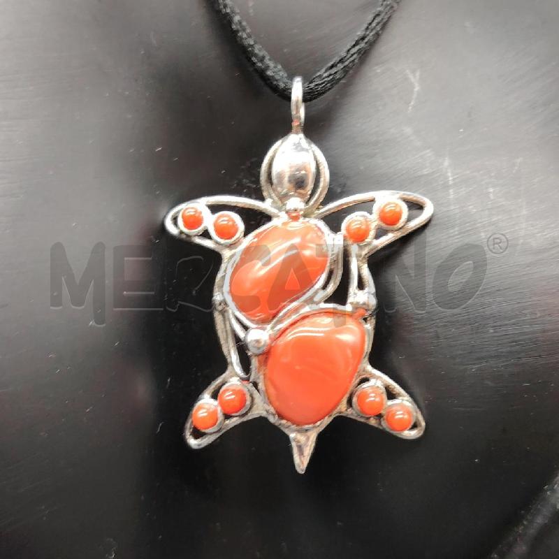 COLLANA FUSION CORDINO NE TARTARUGA ARA | Mercatino dell'Usato Roma eur 2
