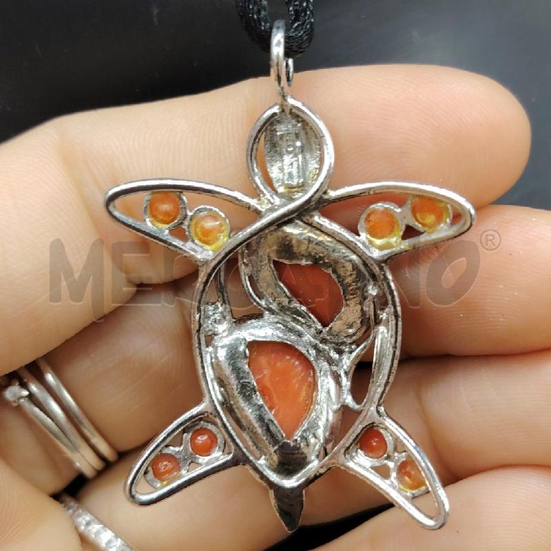 COLLANA FUSION CORDINO NE TARTARUGA ARA | Mercatino dell'Usato Roma eur 3