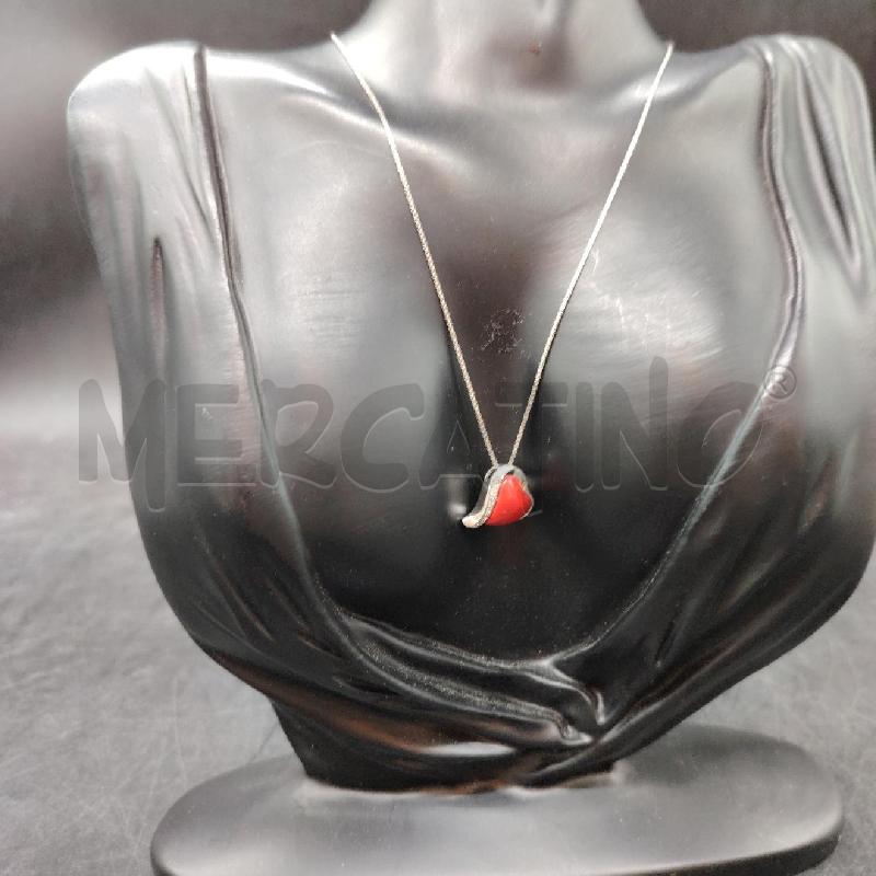 COLLANA FUSION CUORE ROSSO  | Mercatino dell'Usato Roma eur 1