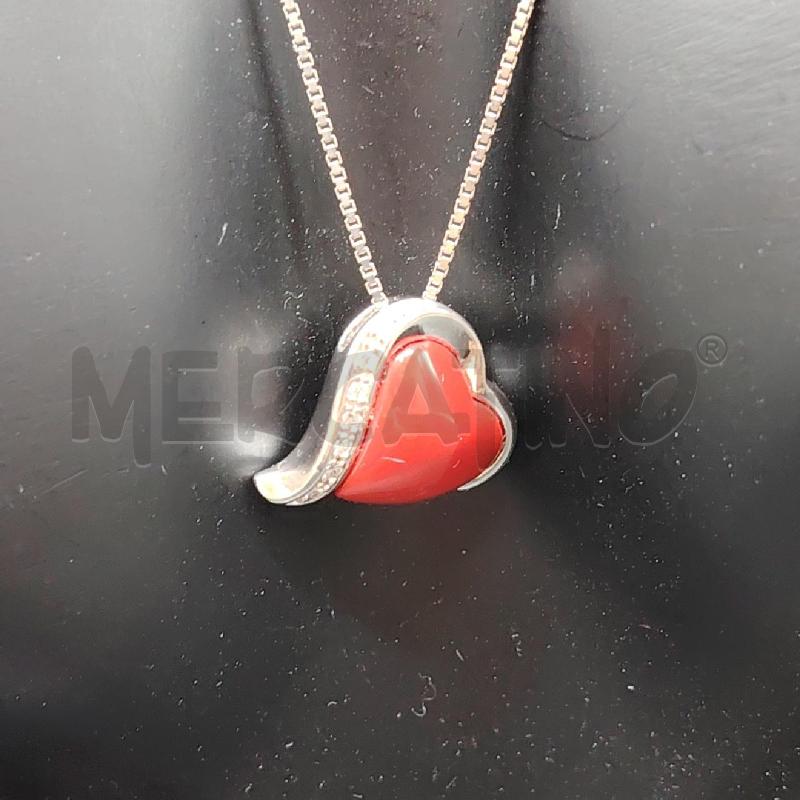 COLLANA FUSION CUORE ROSSO  | Mercatino dell'Usato Roma eur 2