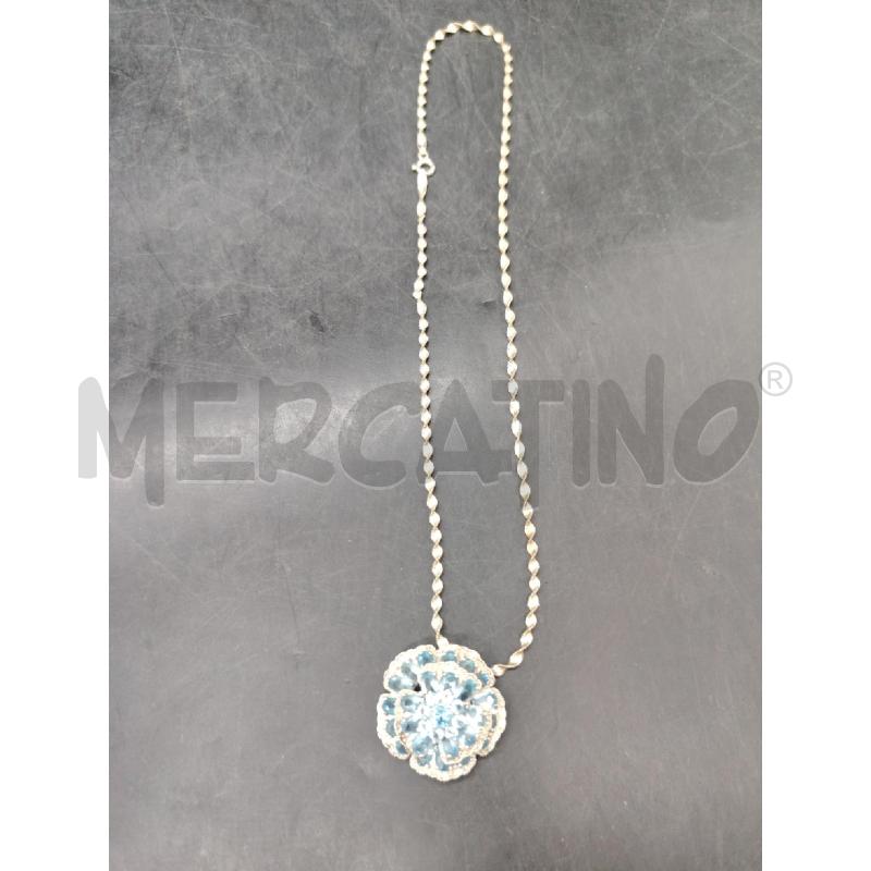 COLLANA FUSION FIORE AZZ BRILL | Mercatino dell'Usato Roma eur 4
