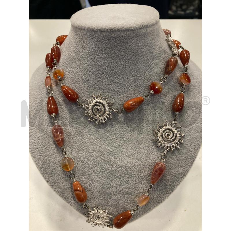 COLLANA FUSION SOLE PIETRE ARA | Mercatino dell'Usato Roma eur 1