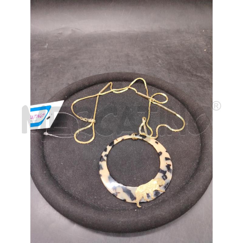 COLLANA GAS BIJOUX CERCHIO TIGRE + CATENINA DOR | Mercatino dell'Usato Roma eur 1