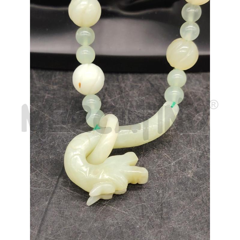 COLLANA GIADA DRAGO | Mercatino dell'Usato Roma eur 2