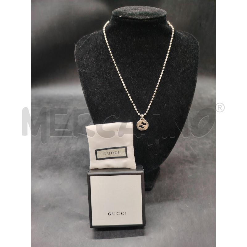COLLANA GUCCI FUSION INTERLOCKING PENDENTE MONOGRAM GG | Mercatino dell'Usato Roma eur 1
