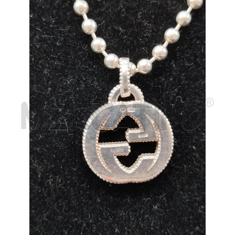 COLLANA GUCCI FUSION INTERLOCKING PENDENTE MONOGRAM GG | Mercatino dell'Usato Roma eur 3