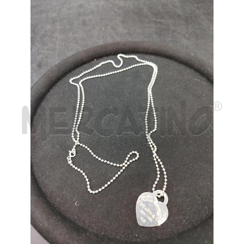 COLLANA LUNGA TIFFANY PALLINE 925 | Mercatino dell'Usato Roma eur 1
