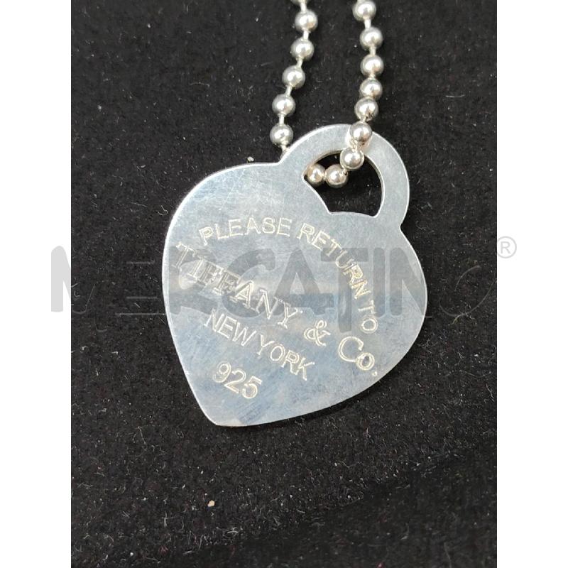 COLLANA LUNGA TIFFANY PALLINE 925 | Mercatino dell'Usato Roma eur 2