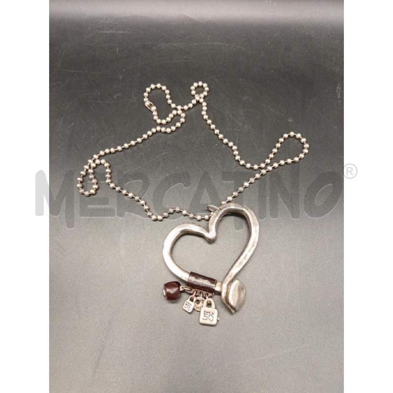 COLLANA LUNGA UNO DE 50 CUORE GRANDE | Mercatino dell'Usato Roma eur 1