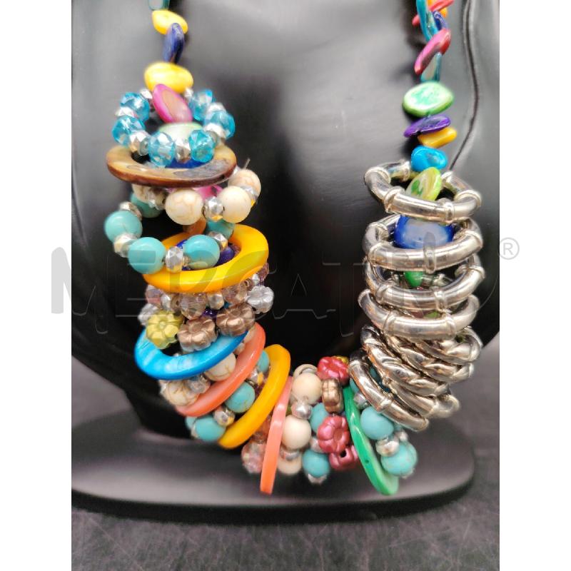 COLLANA MAC MODE CERCHI COLORATISSIMI | Mercatino dell'Usato Roma eur 2