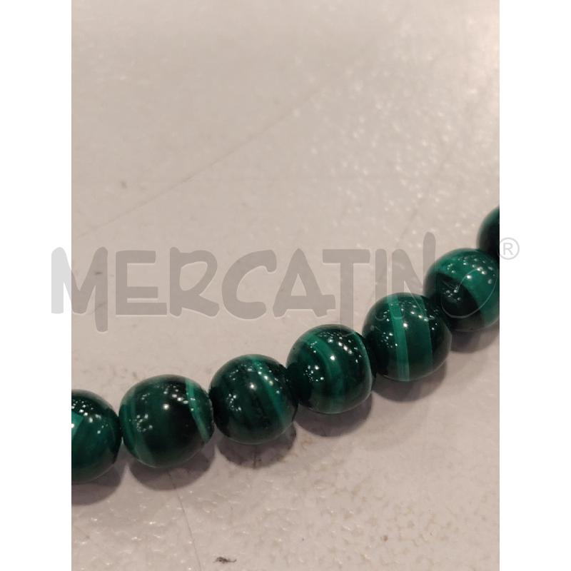 COLLANA MALACHITE CHIUSURA MOSCHETTONI | Mercatino dell'Usato Roma eur 2