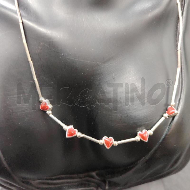 COLLANA MET CUORI RSS | Mercatino dell'Usato Roma eur 2