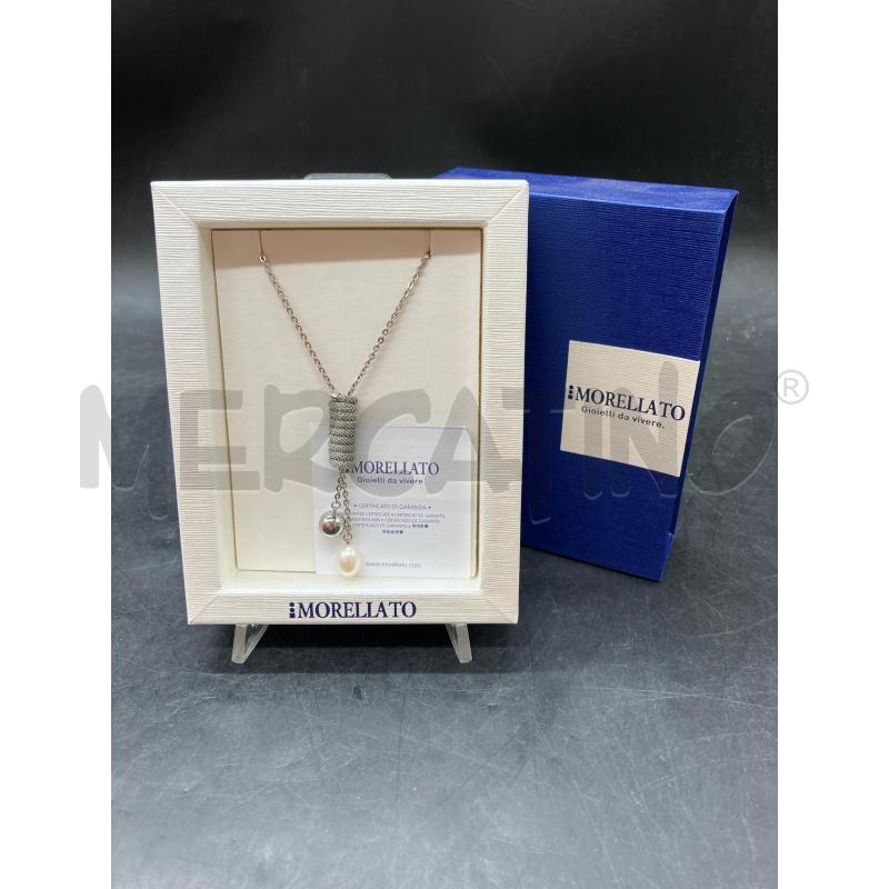COLLANA MORELLATO BARILOTTO PENDENTE PERLA | Mercatino dell'Usato Roma eur 1