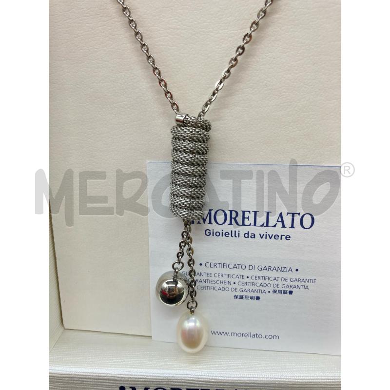 COLLANA MORELLATO BARILOTTO PENDENTE PERLA | Mercatino dell'Usato Roma eur 2