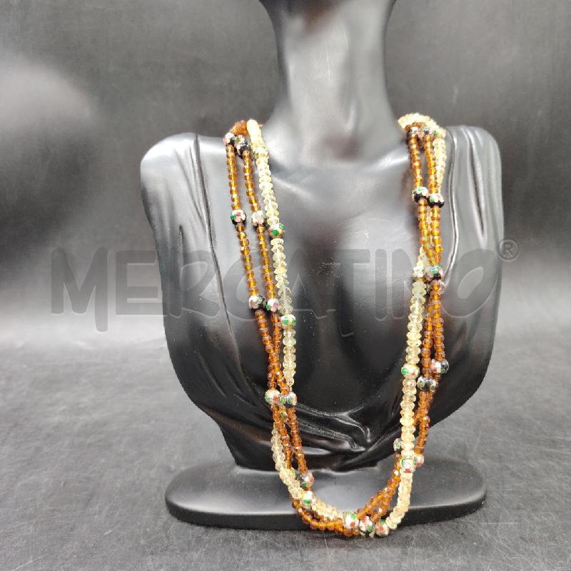 COLLANA MULTIFILO PALLINE DIPINTE | Mercatino dell'Usato Roma eur 1