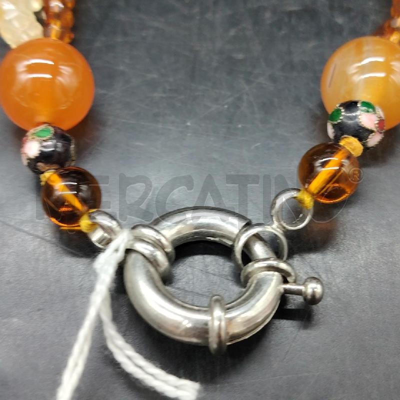 COLLANA MULTIFILO PALLINE DIPINTE | Mercatino dell'Usato Roma eur 3