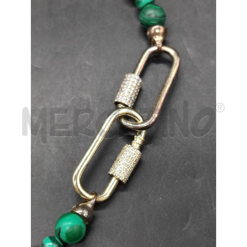 COLLANA MULTIFILO PIETRINE VERDI | Mercatino dell'Usato Roma eur 3
