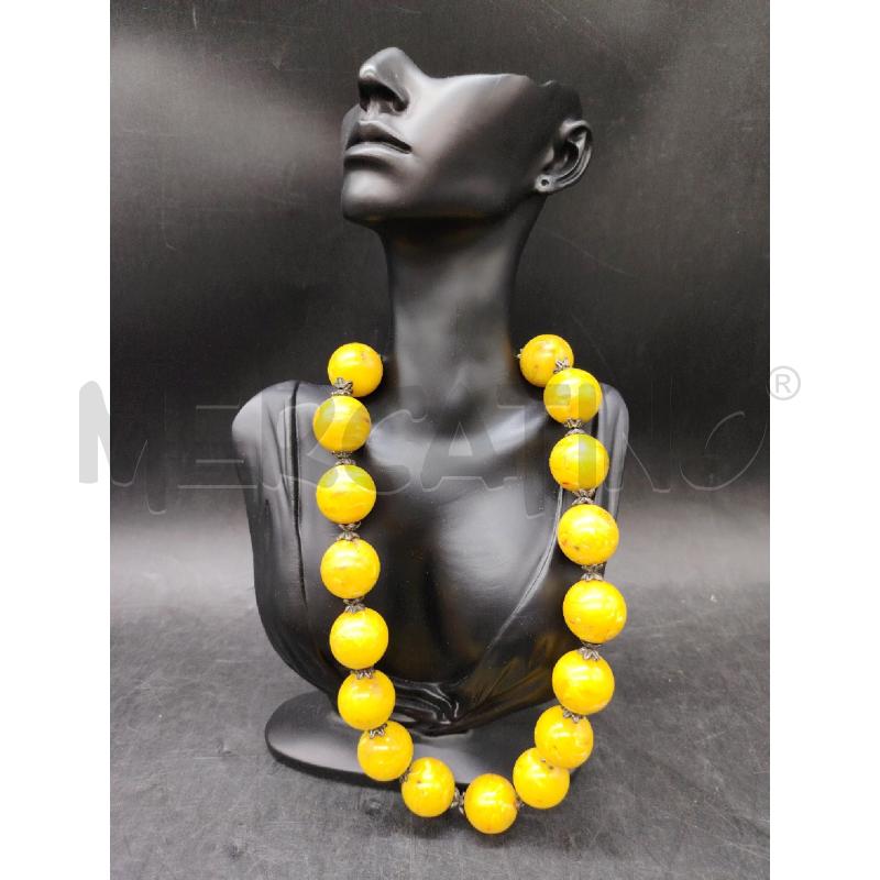 COLLANA PALLE GIALLE | Mercatino dell'Usato Roma eur 1