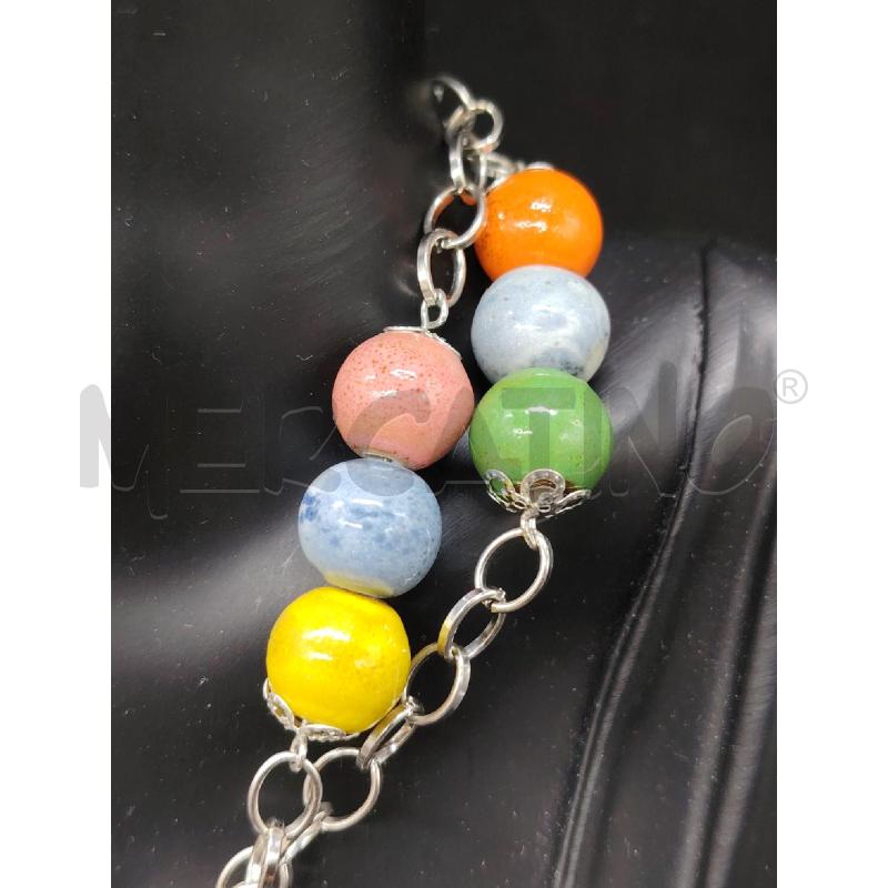 COLLANA PALLINE CERAMICA COLORATE | Mercatino dell'Usato Roma eur 4