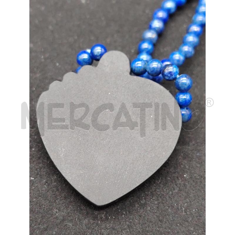 COLLANA PALLINE LAPIS PENDENTE NE BLU  | Mercatino dell'Usato Roma eur 3