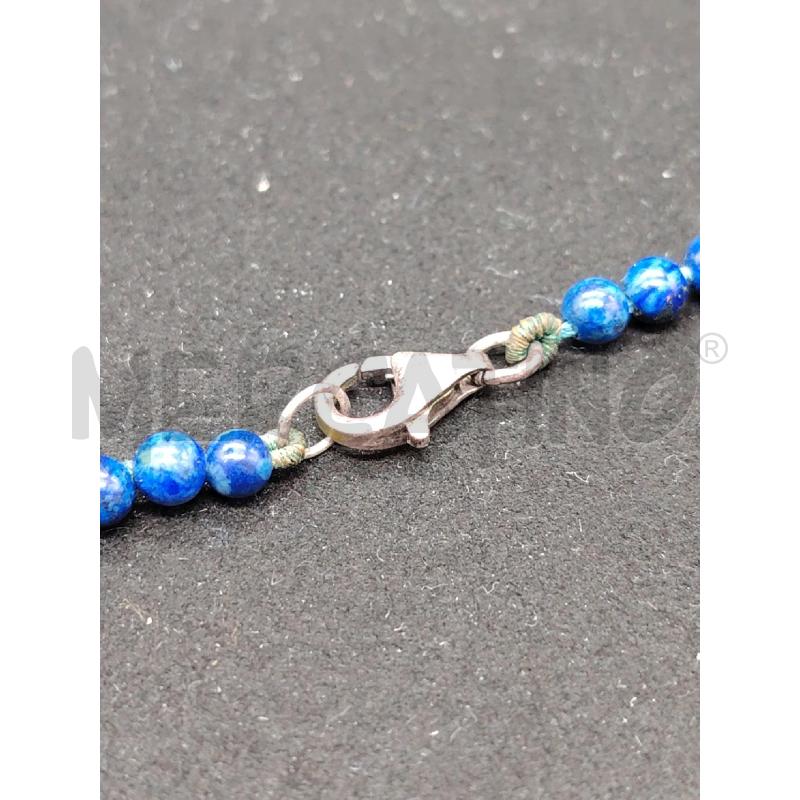 COLLANA PALLINE LAPIS PENDENTE NE BLU  | Mercatino dell'Usato Roma eur 4
