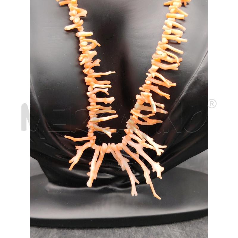 COLLANA PEZZI GREZZI CORALLO RS | Mercatino dell'Usato Roma eur 2