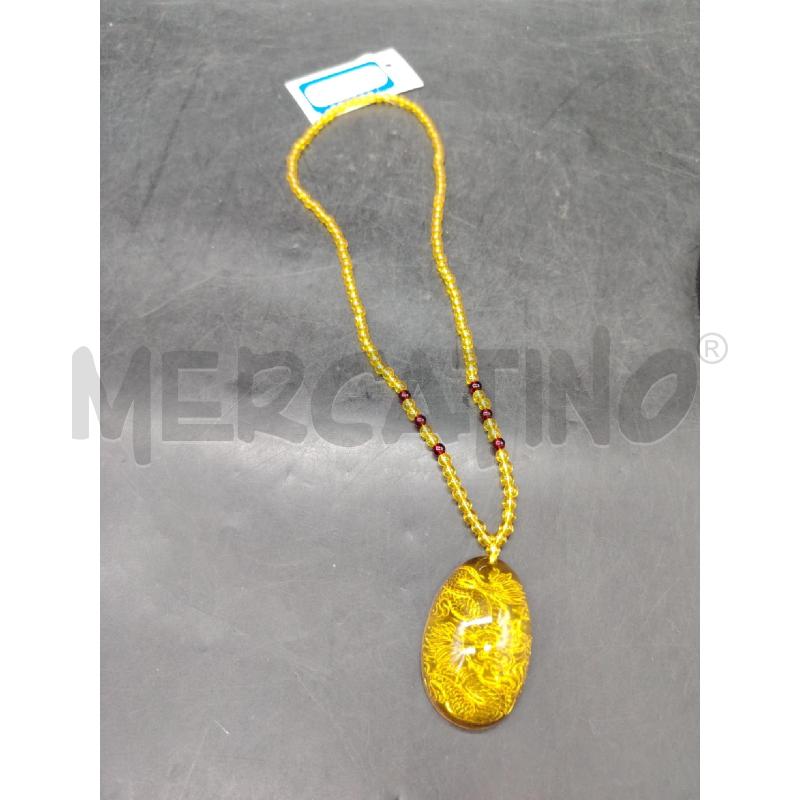 COLLANA RESINA GIALLA DRAGONE | Mercatino dell'Usato Roma eur 3