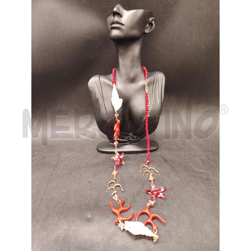 COLLANA RSS CORALLINI CONCHIGLIE | Mercatino dell'Usato Roma eur 1