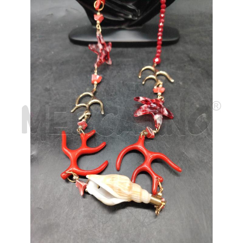 COLLANA RSS CORALLINI CONCHIGLIE | Mercatino dell'Usato Roma eur 2