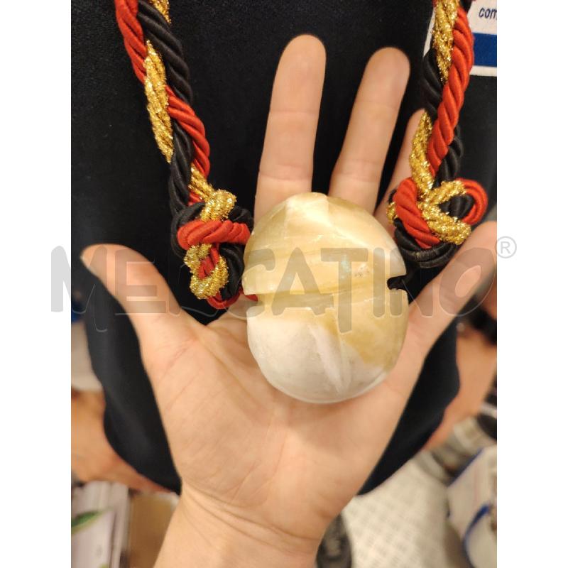 COLLANA SCARABEO PIETRA TESSUTO | Mercatino dell'Usato Roma eur 3