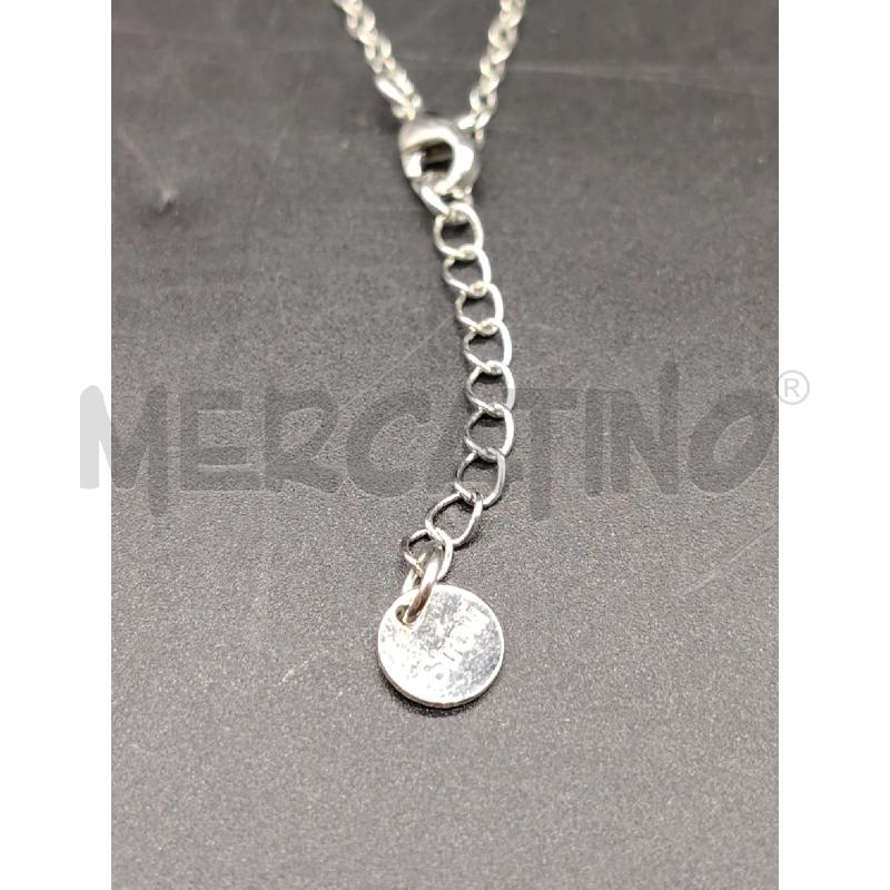 COLLANA STROILI CIONDOLO CUORI AZZ RS  | Mercatino dell'Usato Roma eur 4