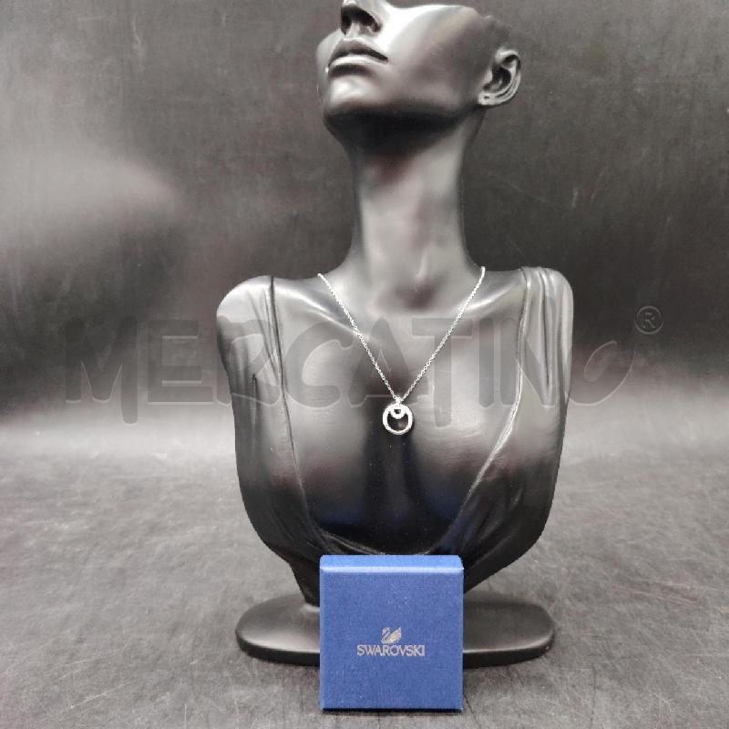 COLLANA SWAROVSKI CERCHIO META STRASS | Mercatino dell'Usato Roma eur 1