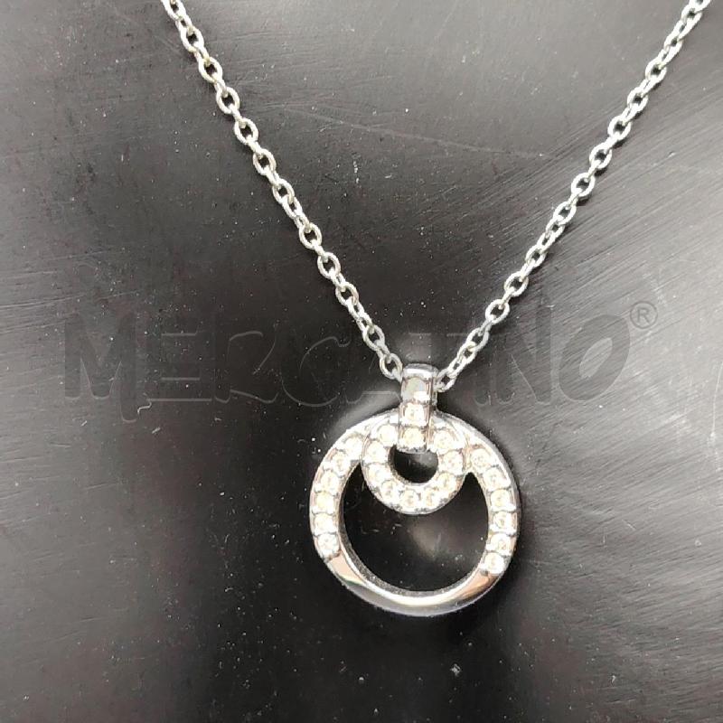 COLLANA SWAROVSKI CERCHIO META STRASS | Mercatino dell'Usato Roma eur 2