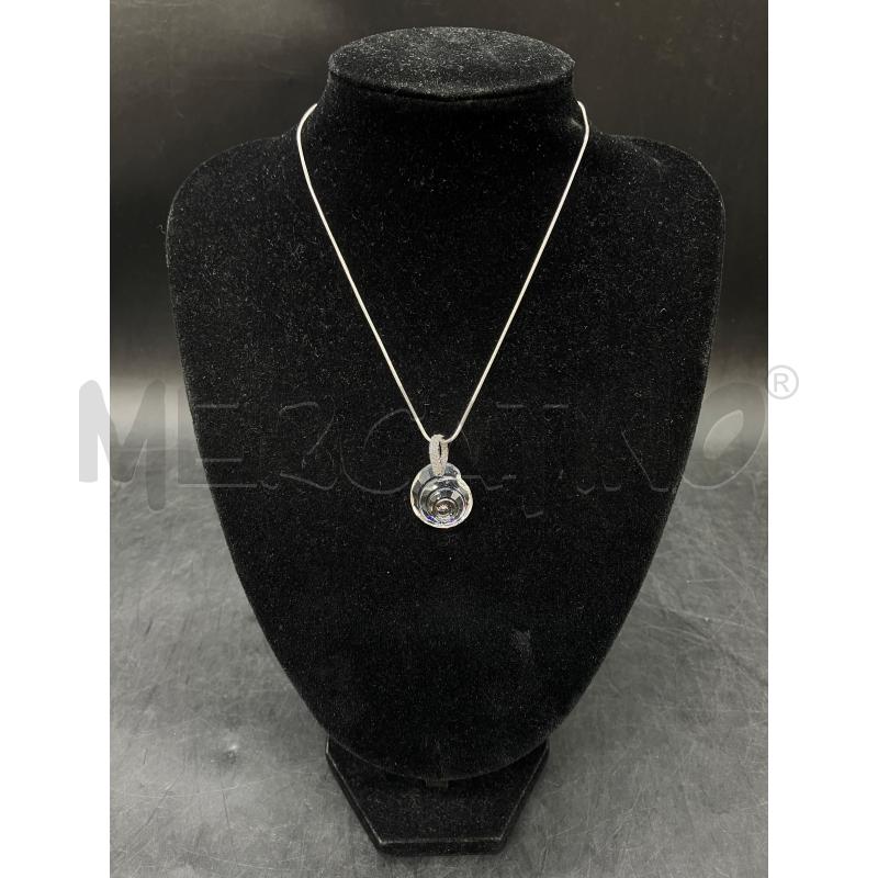 COLLANA SWAROVSKI CIONDOLO CONCHIGLIA TRASP  | Mercatino dell'Usato Roma eur 1