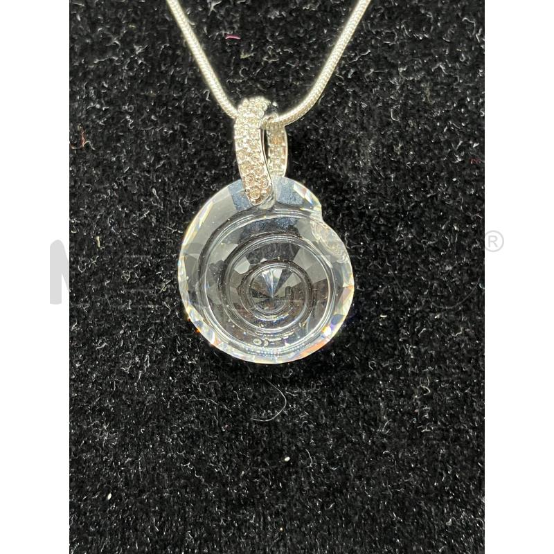 COLLANA SWAROVSKI CIONDOLO CONCHIGLIA TRASP  | Mercatino dell'Usato Roma eur 2