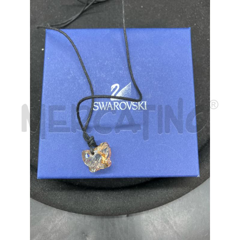 COLLANA SWAROVSKI CORDINO FARFALLA GIALLA | Mercatino dell'Usato Roma eur 1