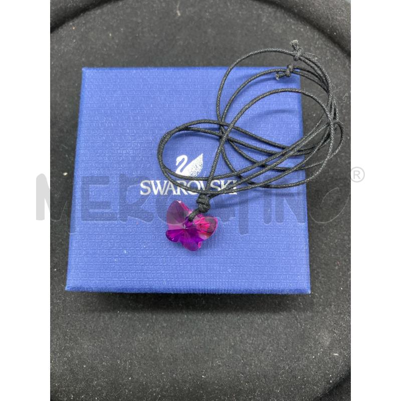 COLLANA SWAROVSKI CORDINO FARFALLA RS | Mercatino dell'Usato Roma eur 1