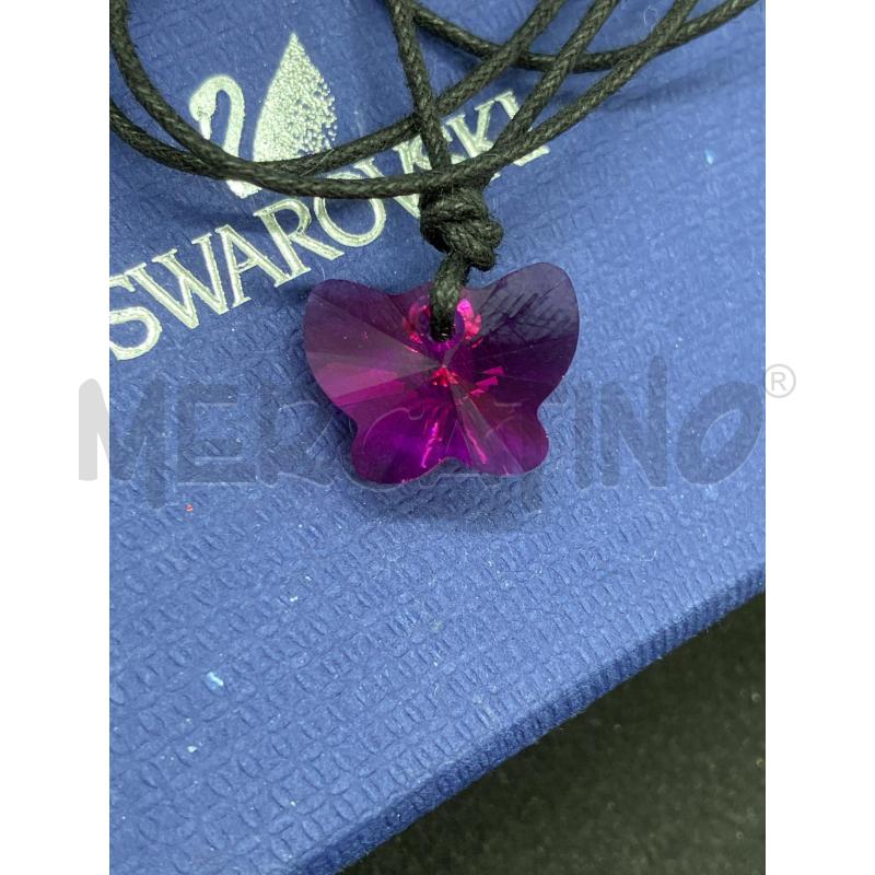 COLLANA SWAROVSKI CORDINO FARFALLA RS | Mercatino dell'Usato Roma eur 2