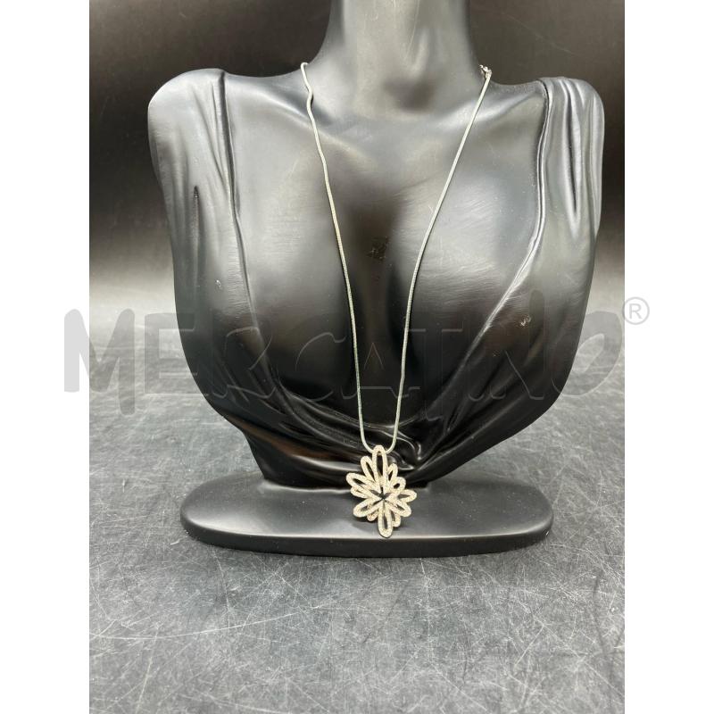 COLLANA SWAROVSKI FIORE STRASS CRISTALLI  | Mercatino dell'Usato Roma eur 1