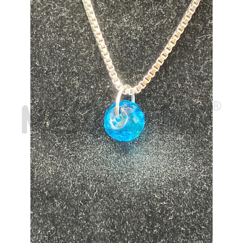 COLLANA SWAROVSKI PIETRA AZZ | Mercatino dell'Usato Roma eur 2
