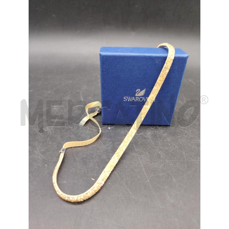 COLLANA SWAROVSKI TESSUTO BEI BRILL  | Mercatino dell'Usato Roma eur 1
