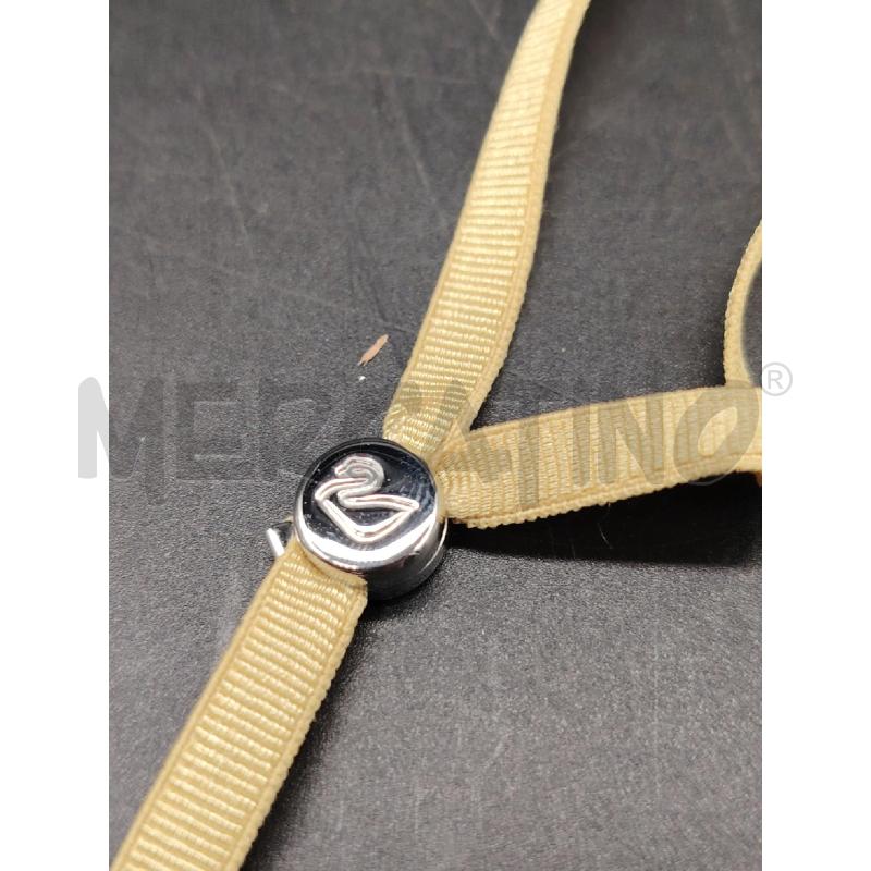 COLLANA SWAROVSKI TESSUTO BEI BRILL  | Mercatino dell'Usato Roma eur 2