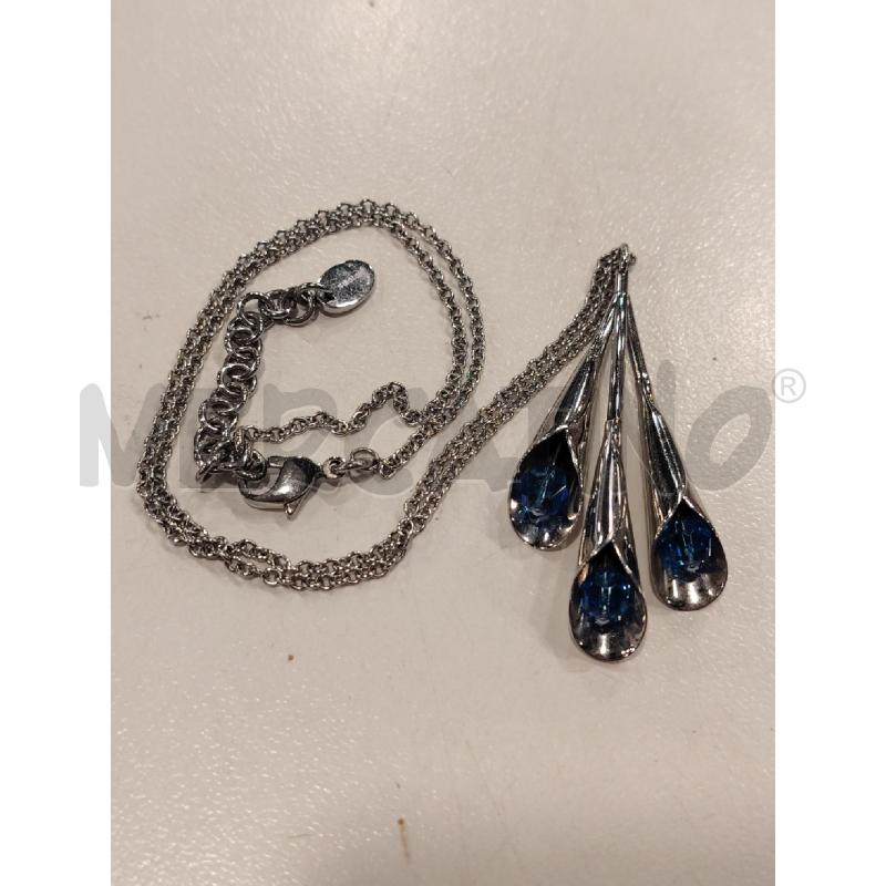COLLANA SWATCH PENDENTE CALLE PERLINA BLU | Mercatino dell'Usato Roma eur 1