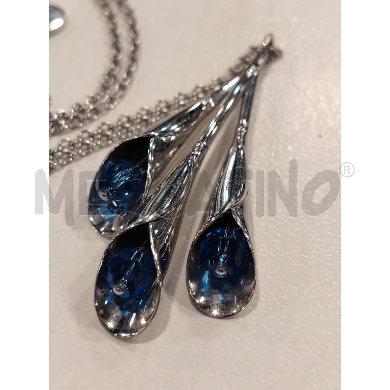 COLLANA SWATCH PENDENTE CALLE PERLINA BLU | Mercatino dell'Usato Roma eur 2
