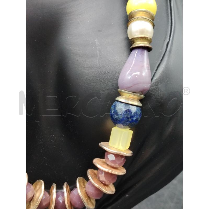 COLLANA TASSELLI NERI COLOR | Mercatino dell'Usato Roma eur 2