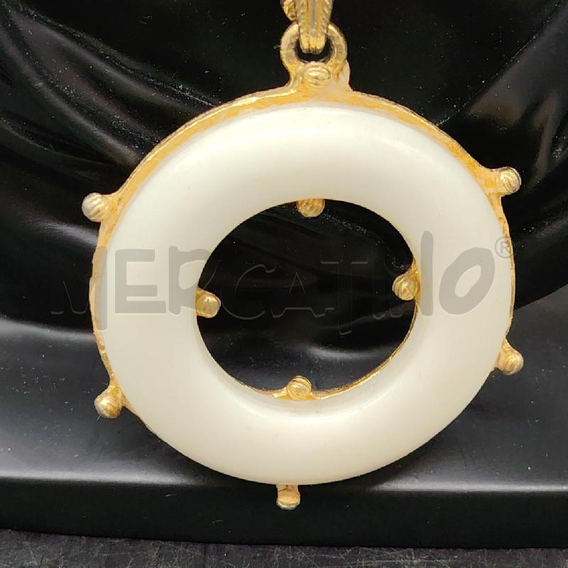 COLLANA VINTAGE DOR TIMONE PANNA  | Mercatino dell'Usato Roma eur 2