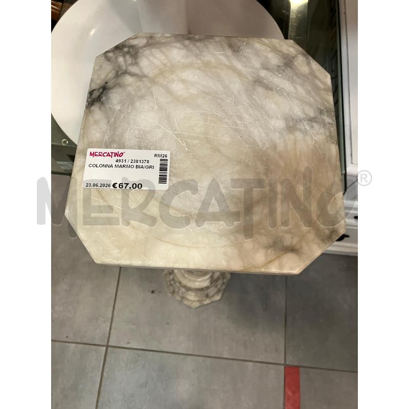 COLONNA MARMO BIA/GRI | Mercatino dell'Usato Roma eur 2