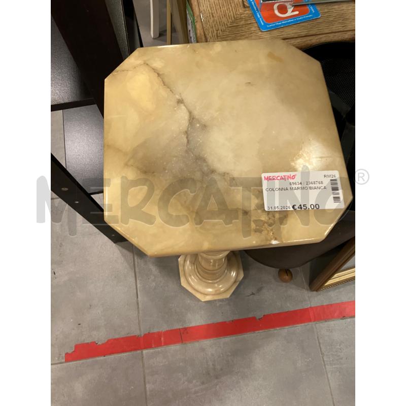 COLONNA MARMO BIANCA | Mercatino dell'Usato Roma eur 2